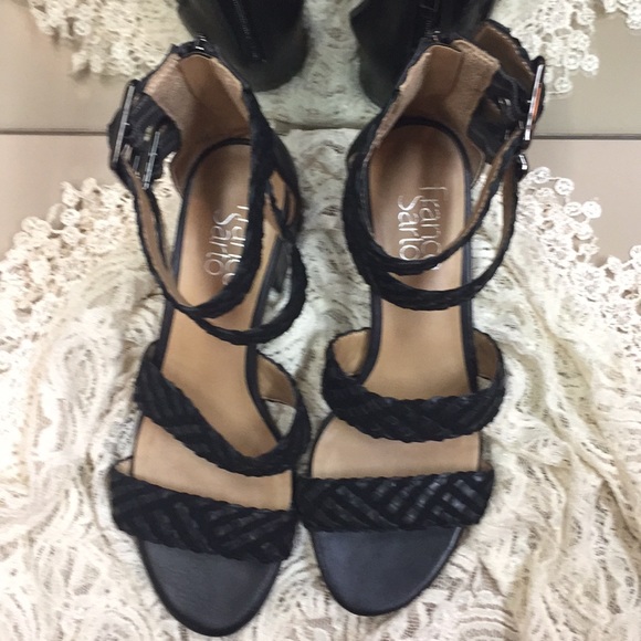Franco Sarto Black Braided sandal - Picture 3 of 8